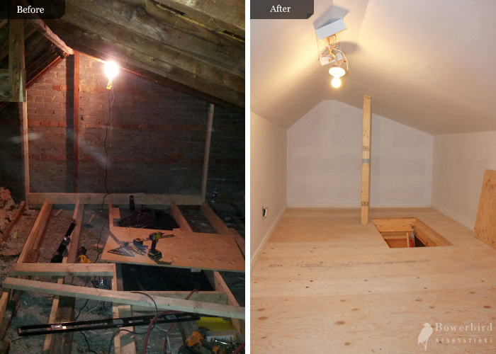 Attic conversion to storage renovation Toronto Before and After Pictures. Toronto renovations Contractor