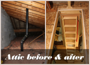 attic before and after renovation toronto